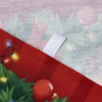 Новый год. Символ года. Змея. Кухонное полотенце Этель "Новогодний венок" 40х70 см, 100% хл, саржа 190 г/м2