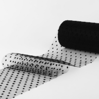 Фатин «Горох», 15 см, 11 ± 1 г/кв.м, 23 ± 1 м, цвет чёрный №21 Фатин «Горох», 15 см, 11 ± 1 г/кв.м, 23 ± 1 м, цвет чёрный №21