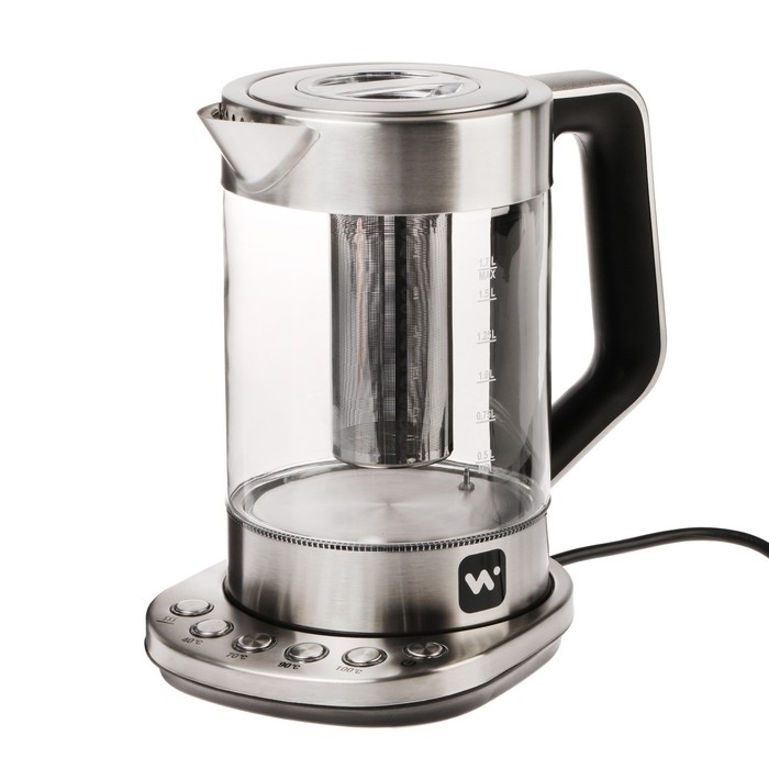 Чайник электрический Windigo LSK-1807, стекло, 1.7 л, 2200 Вт, регулировка t° Чайник электрический Windigo LSK-1807, стекло, 1.7 л, 2200 Вт, регулировка t°
