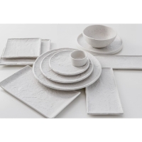 Блюдо фарфоровое для подачи Magistro Slate, 26,5&times;15 см, цвет белый