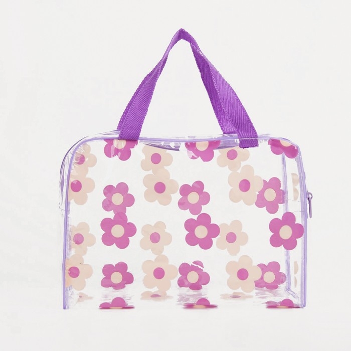 Косметичка на молнии, цвет фиолетовый Косметичка на молнии, цвет фиолетовый