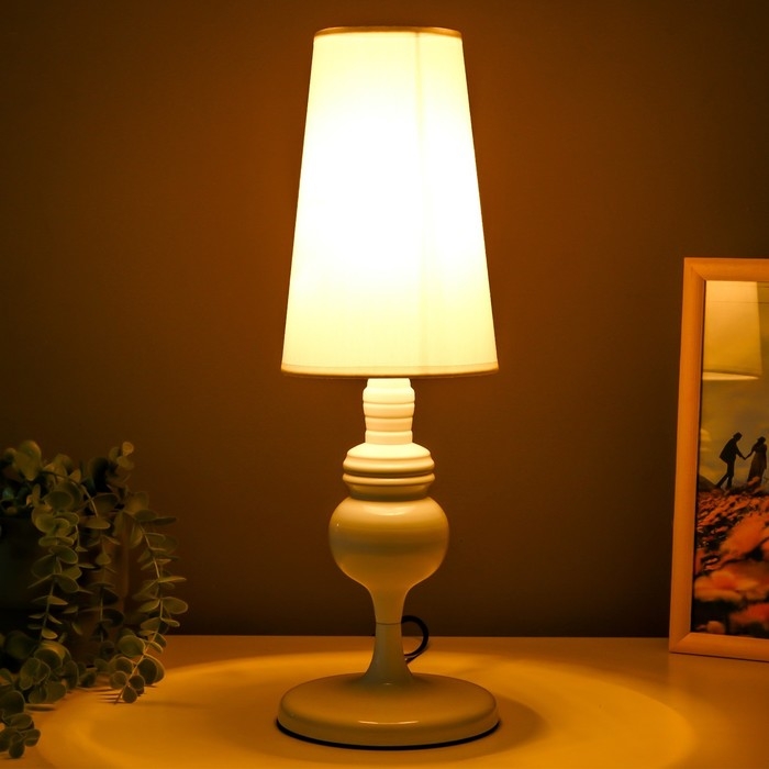 Настольная лампа "Жардин" Е27 40Вт белый 15х47 см RISALUX