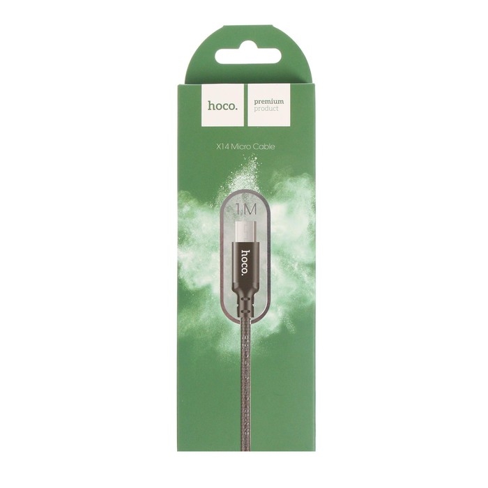 Кабель Hoco X14 Times Speed, microUSB - USB, 2 А, 1 м, черный Кабель Hoco X14 Times Speed, microUSB - USB, 2 А, 1 м, черный