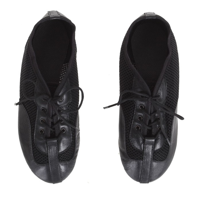 Джазовки «Спорт», натуральная кожа, с сеткой, длина по стельке 22,5 см, цвет чёрный Джазовки «Спорт», натуральная кожа, с сеткой, длина по стельке 22,5 см, цвет чёрный