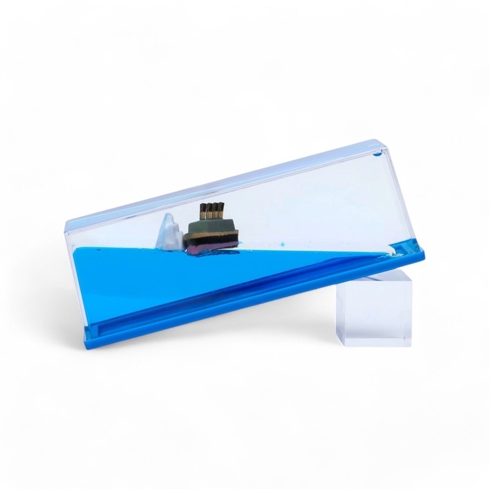 Гелевые часы, антистресс, 15.3 х 5.3 х 5.3 см, синие Гелевые часы, антистресс, 15.3 х 5.3 х 5.3 см, синие