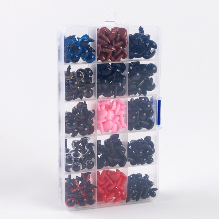 Набор глазок и носиков для игрушек винтовые, набор 304 шт. Набор глазок и носиков для игрушек винтовые, набор 304 шт.