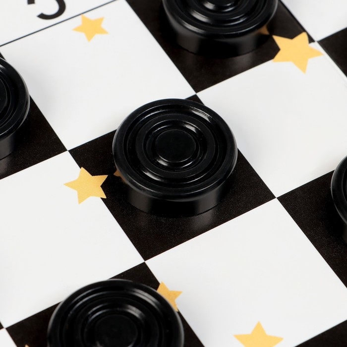 Шахматы - шашки Шахматы - шашки "Время игры", настольные игры 2 в 1, 32 х 32 см