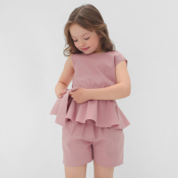 Комплект для девочки (майка и шорты) KAFTAN, р.38 (146-152), розовый Комплект для девочки (майка и шорты) KAFTAN, р.38 (146-152), розовый