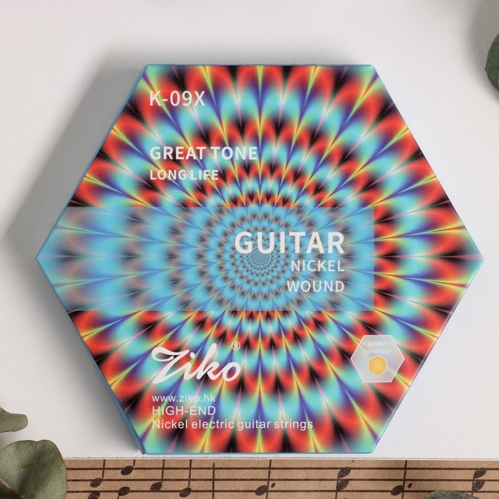 Струны электрогитары Ziko K-09X цветные 09-42 Струны электрогитары Ziko K-09X цветные 09-42