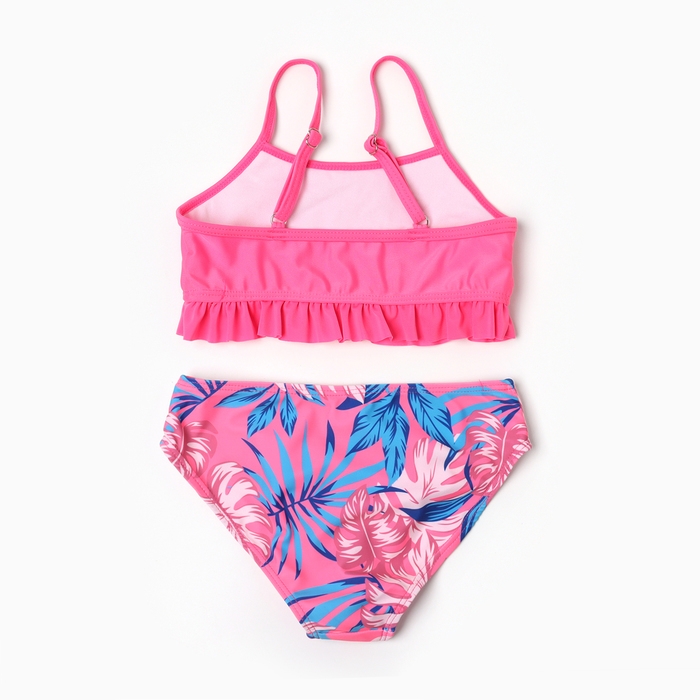 Купальник раздельный для девочек, цвет розовый, рост 104-110 см