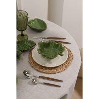 Блюдо сервировочное Доляна &laquo;Лист&raquo;, 20,2&times;2,2 см, цвет зелёный