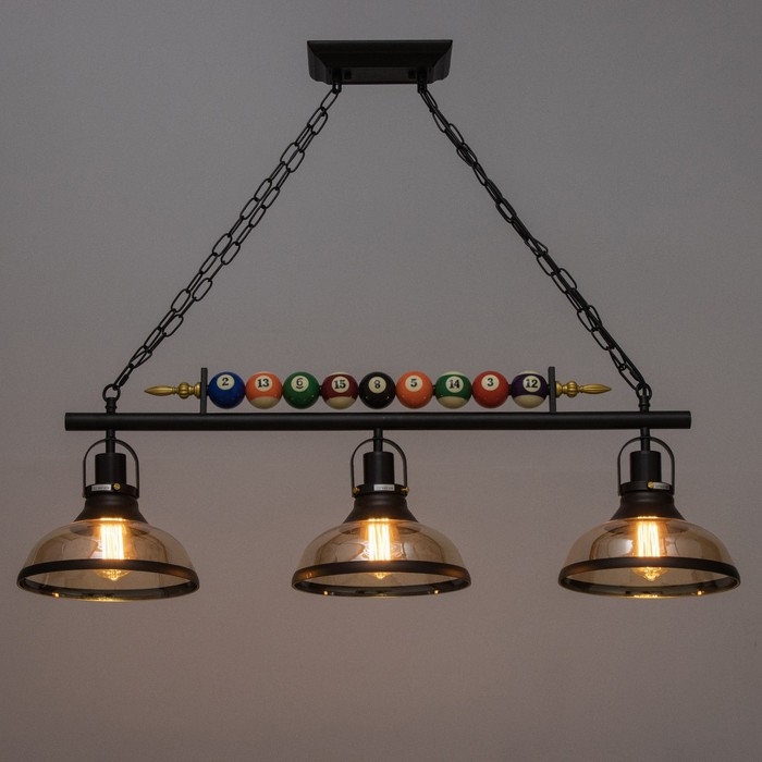 Светильник Светильник "Бильярд" 3хЕ27 40Вт черный 98х100 см