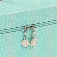 Шкатулка кожзам с зеркалом "Волны. Мята" набор 3 шт 21х13,5х13;18,5х10,5х10;16,5х15х23 см Шкатулка кожзам с зеркалом "Волны. Мята" набор 3 шт 21х13,5х13;18,5х10,5х10;16,5х15х23 см