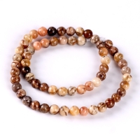 Бусины из натурального камня &laquo;Песочный агат&raquo; набор 58 шт., размер 1 шт. &mdash; 6 мм