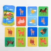 Настольная игра &laquo;Домино. Обитатели фермы&raquo;, 28 карт, 3+