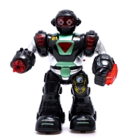 Робот «Супербот», световые и звуковые эффекты, работает от батареек, цвет зелёный Робот «Супербот», световые и звуковые эффекты, работает от батареек, цвет зелёный