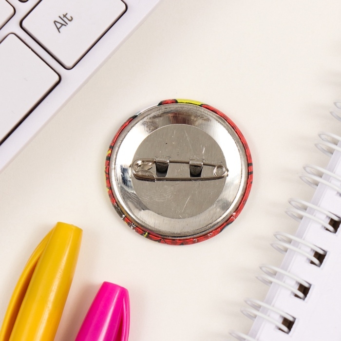 Значки закатные набор 3 шт d=25 мм d=35 мм "Мой тон" 7х7 см