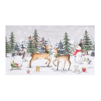 Полотенце "Этель" Праздник в лесу 40х73+/- 3см,100% хл,саржа 190гр/м2