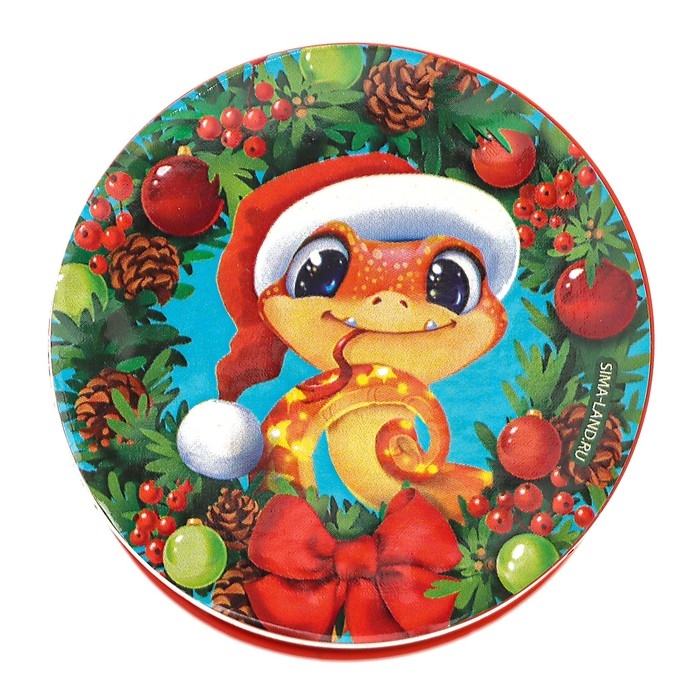 Новый год! Пружинка радуга &laquo;Новый год и змейка&raquo;, цвета МИКС, d.-5см, новогодний подарок