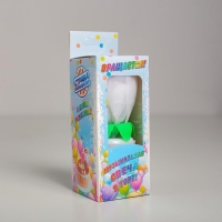 Свеча для торта музыкальная "Тюльпан", крутящаяся, белая, 14,5×6 см Свеча для торта музыкальная "Тюльпан", крутящаяся, белая, 14,5×6 см