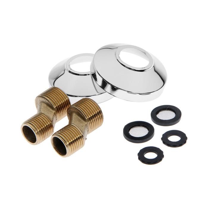 Cмеситель для ванны Accoona A7178, двухвентильный, с душевым набором, латунь, хром Cмеситель для ванны Accoona A7178, двухвентильный, с душевым набором, латунь, хром