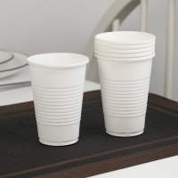 Набор пластиковой одноразовой посуды на 6 персон «Шашлычный №3», цвет белый Набор пластиковой одноразовой посуды на 6 персон «Шашлычный №3», цвет белый