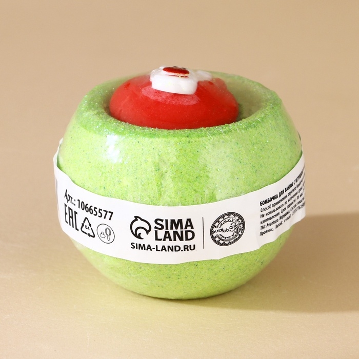 Новый Год. Бомбочка для ванны с игрушкой, 140 г, микс