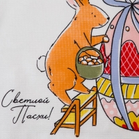 Полотенце Доляна &laquo;Пасхальные яйца&raquo; 35х60 см, 100% хлопок, вафля