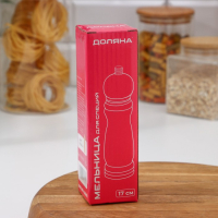 Мельница для специй Доляна «Дуновение леса», 17×4,5 см, керамический механизм, цвет светлое дерево Мельница для специй Доляна «Дуновение леса», 17×4,5 см, керамический механизм, цвет светлое дерево