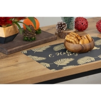 Салфетки новогодние на стол Доляна &laquo;Новый Год&raquo;, 4 шт, сервировочная, 45&times;30 см, цвет чёрный