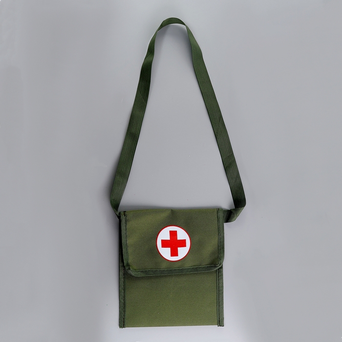 Карнавальный набор &laquo;Военная медсестра&raquo;: косынка, накидка, повязка, сумка, значок