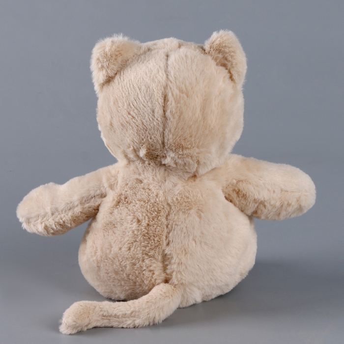 Мягкая игрушка «Котик», 25 см, цвет кремовый Мягкая игрушка «Котик», 25 см, цвет кремовый