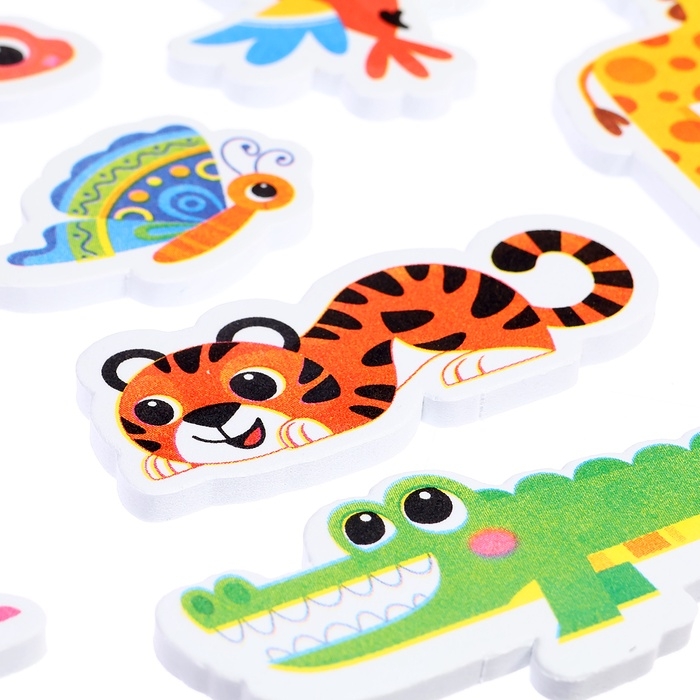 Игровой набор для ванной «Жители Африки», сетка для хранения, игрушки Игровой набор для ванной «Жители Африки», сетка для хранения, игрушки