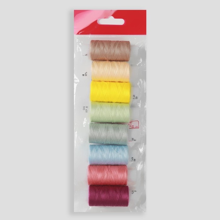 Набор ниток &laquo;Осенний рассвет&raquo;, 40ЛШ, 200 м, 8 шт, цвет разноцветный