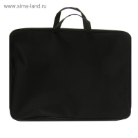 Папка для чертежей и рисунков А3, 475 х 345 х 45 мм, с ручками, текстильная, Стандарт ПМД 3-01, чёрная Папка для чертежей и рисунков А3, 475 х 345 х 45 мм, с ручками, текстильная, Стандарт ПМД 3-01, чёрная