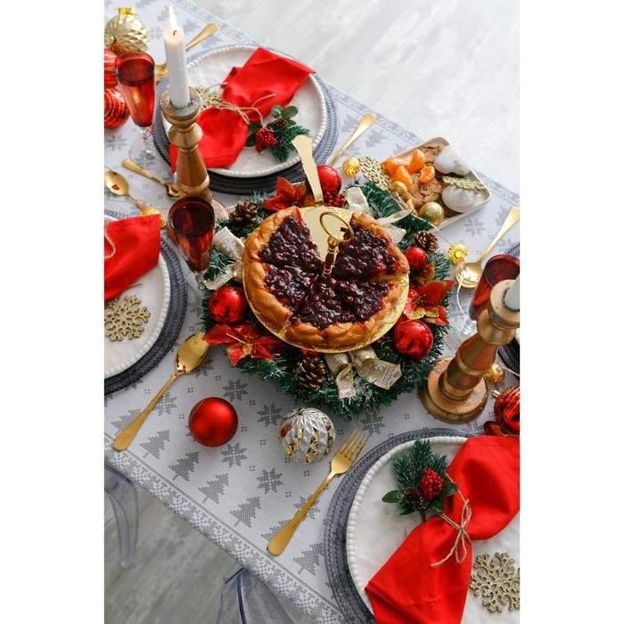 Скатерть "Сканди стиль" 145х146 см, 100% хлопок, 164 г/м2