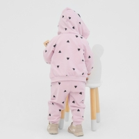 Комплект: толстовка и брюки Крошка Я "Сердечки", розовый, рост 80-86 см Комплект: толстовка и брюки Крошка Я "Сердечки", розовый, рост 80-86 см