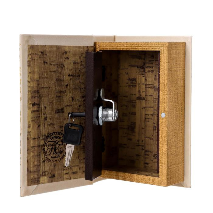 Сейф дерево книга кожа "Наши семейные ценности" 17х11х5 см