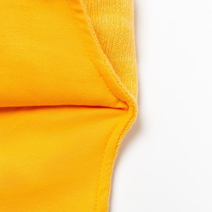 Шапка-шлем для девочки, цвет горчица, размер 42-46