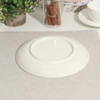 Тарелка фарфоровая &laquo;365+&raquo;, d=21 см, белая