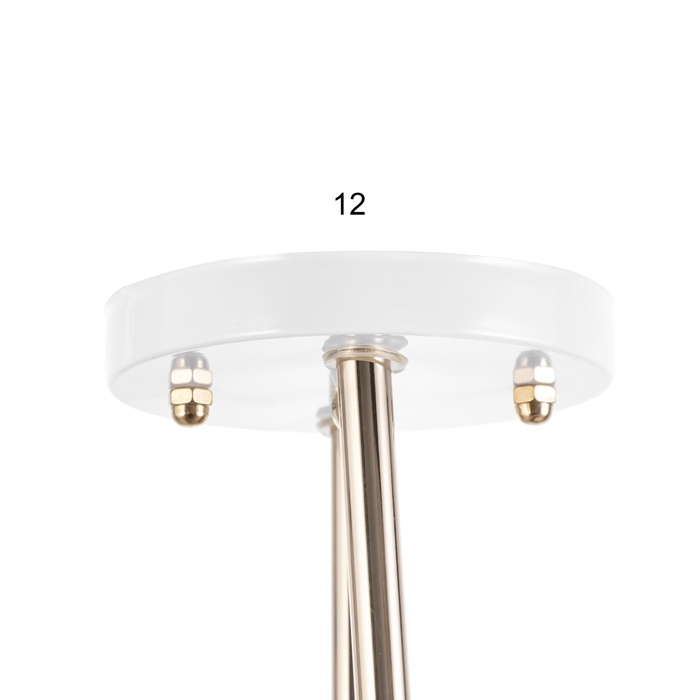 Люстра "Рина" 2хЕ27 40Вт бело-золотой 40х28 см