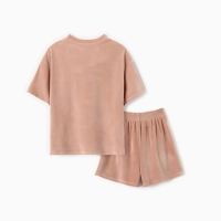 Костюм детский (футболка, шорты) KAFTAN Plushy р.36 (134-140), бежевый Костюм детский (футболка, шорты) KAFTAN Plushy р.36 (134-140), бежевый