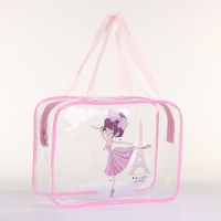 Косметичка на молнии, цвет розовый Косметичка на молнии, цвет розовый