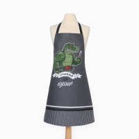 Фартук Доляна "Главный на кухне" 70х60 см, рогожка,100% хл, 160г/м2