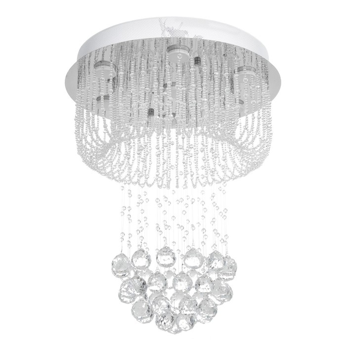 Светильник каскад "Аэлита" 7xLED хром 50х50х65см BayerLux