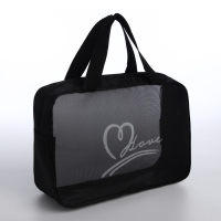 Косметичка на молнии, цвет чёрный Косметичка на молнии, цвет чёрный