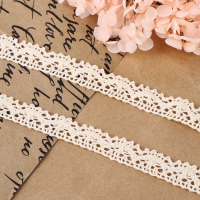Кружево вязаное, 15 мм &times; 15 &plusmn; 1 м, цвет бежевый