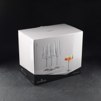 Набор бокалов для вина &laquo;Экстра&raquo;, 460 мл, декор листья, 6 шт