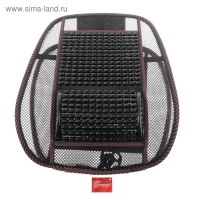 Накидка-массажёр на сиденье TORSO, 123×47 см, с поясничной опорой, коричневый Накидка-массажёр на сиденье TORSO, 123×47 см, с поясничной опорой, коричневый