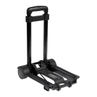 Складная тележка для покупок и багажа, до 30 кг, 250 &times; 330 &times; 445(960) мм, пластик/алюминий